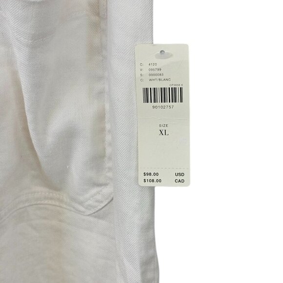 Anthropologie Maeve The Colette Skirt Mini Edition Linen Blend White Size XL NWT - Picture 4 of 8